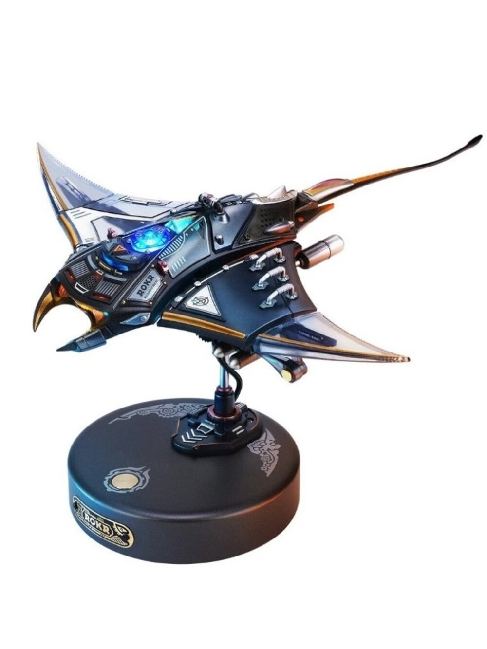 NEW ROKR 3D Metal Model Manta Ray Electric Mechanical Building Model Teens Toy P